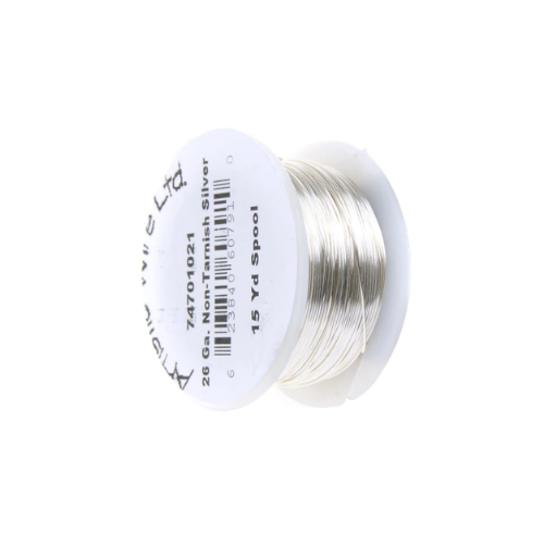 Artistic Copper Wire (Non-Tarnish Silver) 26 Gauge | Alberta Bead Store
