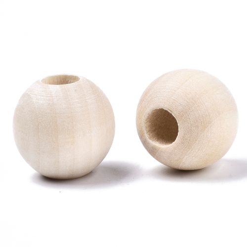 Macrame Wood Beads 18MM 6MM hole | Alberta Bead Store