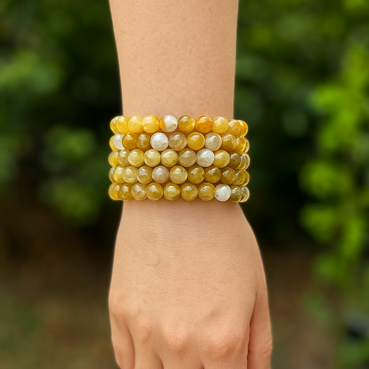 Golden Healer Bracelet | The Stone for Spiritual Transformation - Crystals and Sun Signs Co