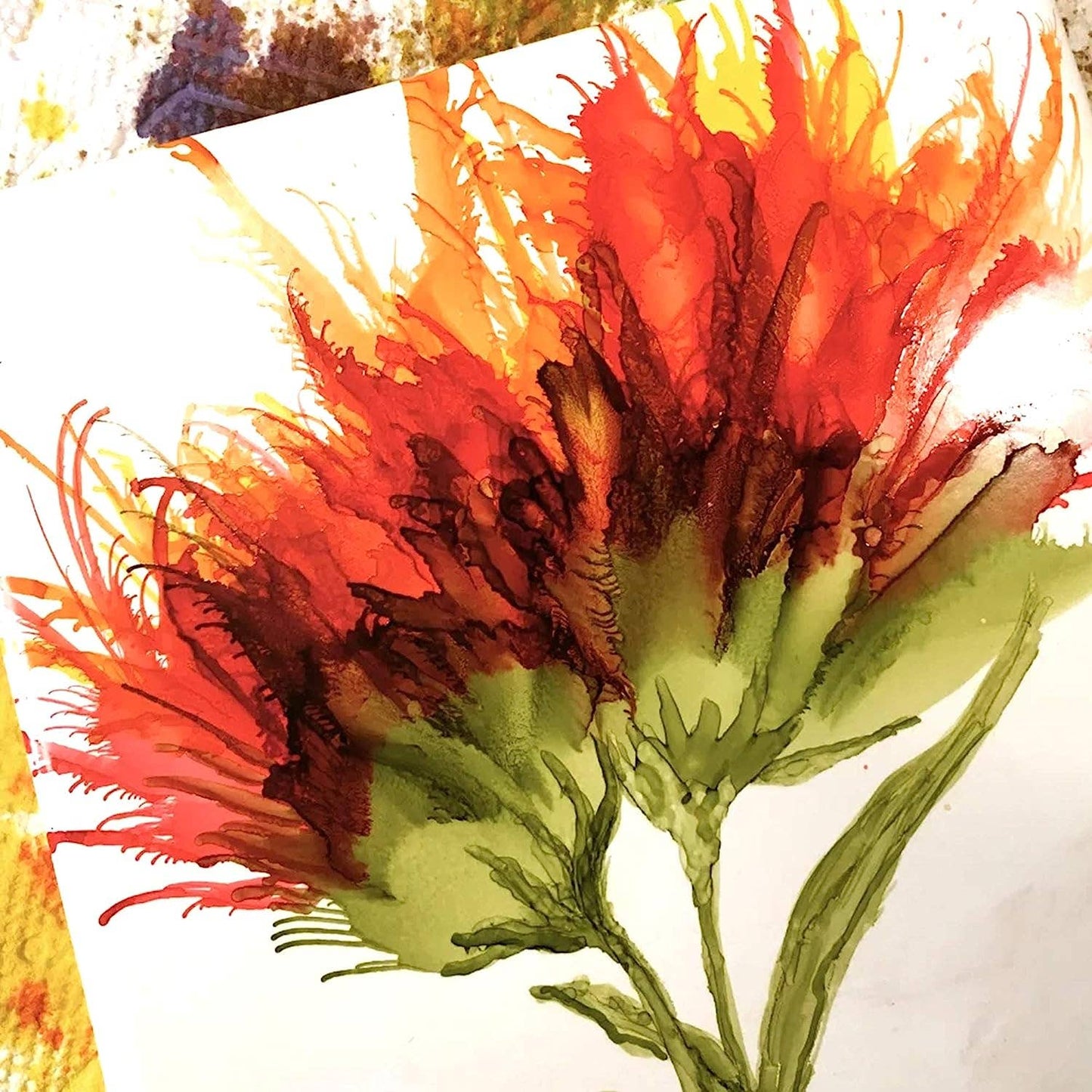 Alcohol Ink - Brilliant Red Hues - Alberta Bead Store