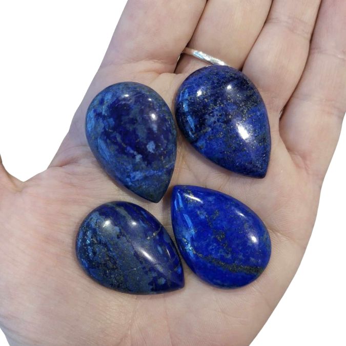 Lapis Lazuli Cabochon Tear Drop Shape - Witches Ink LTD - O/A Crystals and Sun Signs