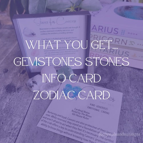 Zodiac Gemstone Mystery Box - Witches Ink LTD - O/A Crystals and Sun Signs