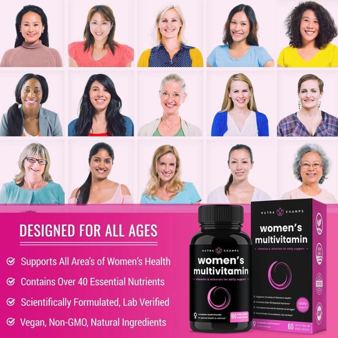 NutraChamps - Women's Multivitamin Supplement - Witches Ink LTD - O/A Crystals and Sun Signs