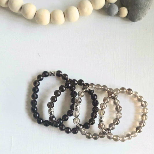Smoky Quartz Gemstone Bead Bracelet | The Stone to Anchor Your Energy - Crystals and Sun Signs
