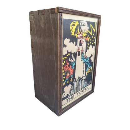 Tarot Card Stash Boxes - Witches Ink LTD - O/A Crystals and Sun Signs
