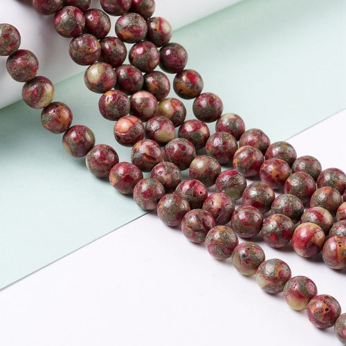 Pyrite & Vesuvianite Gemstone Beads - Dyed - All Sizes | Crystals and Sun Signs Co