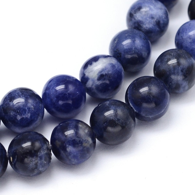 Sodalite Gemstone Beads - All Sizes - Witches Ink LTD - O/A Crystals and Sun Signs