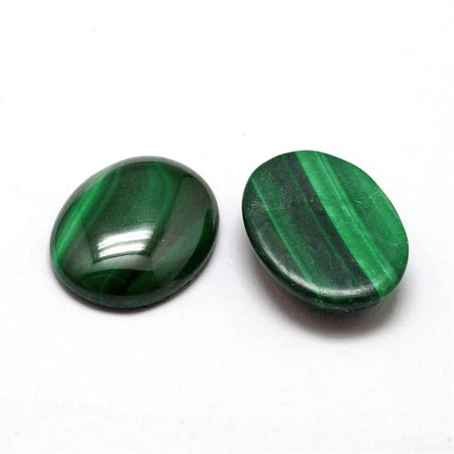 Malachite Gemstone Cabochon Oval Shape - Witches Ink LTD - O/A Crystals and Sun Signs