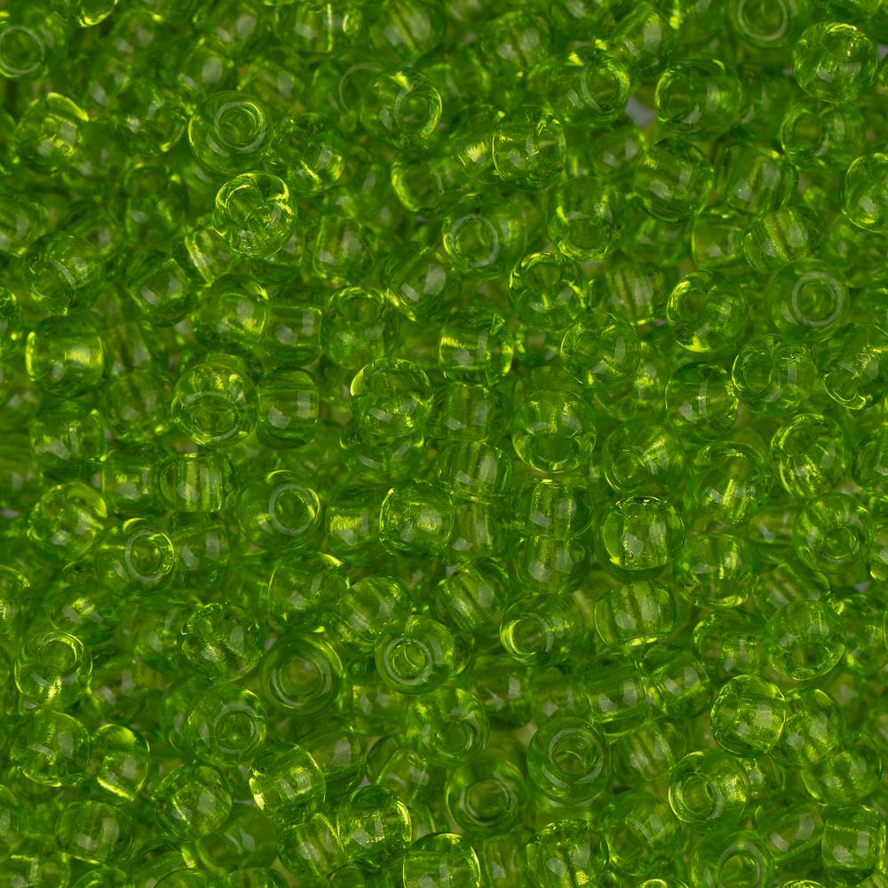 Czech Seed Bead 11/0 Transparent Light Green