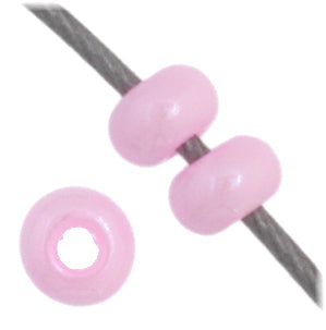 Czech Seed Bead 11/0 Vial Opaque Pink Dyed - Alberta Bead Store