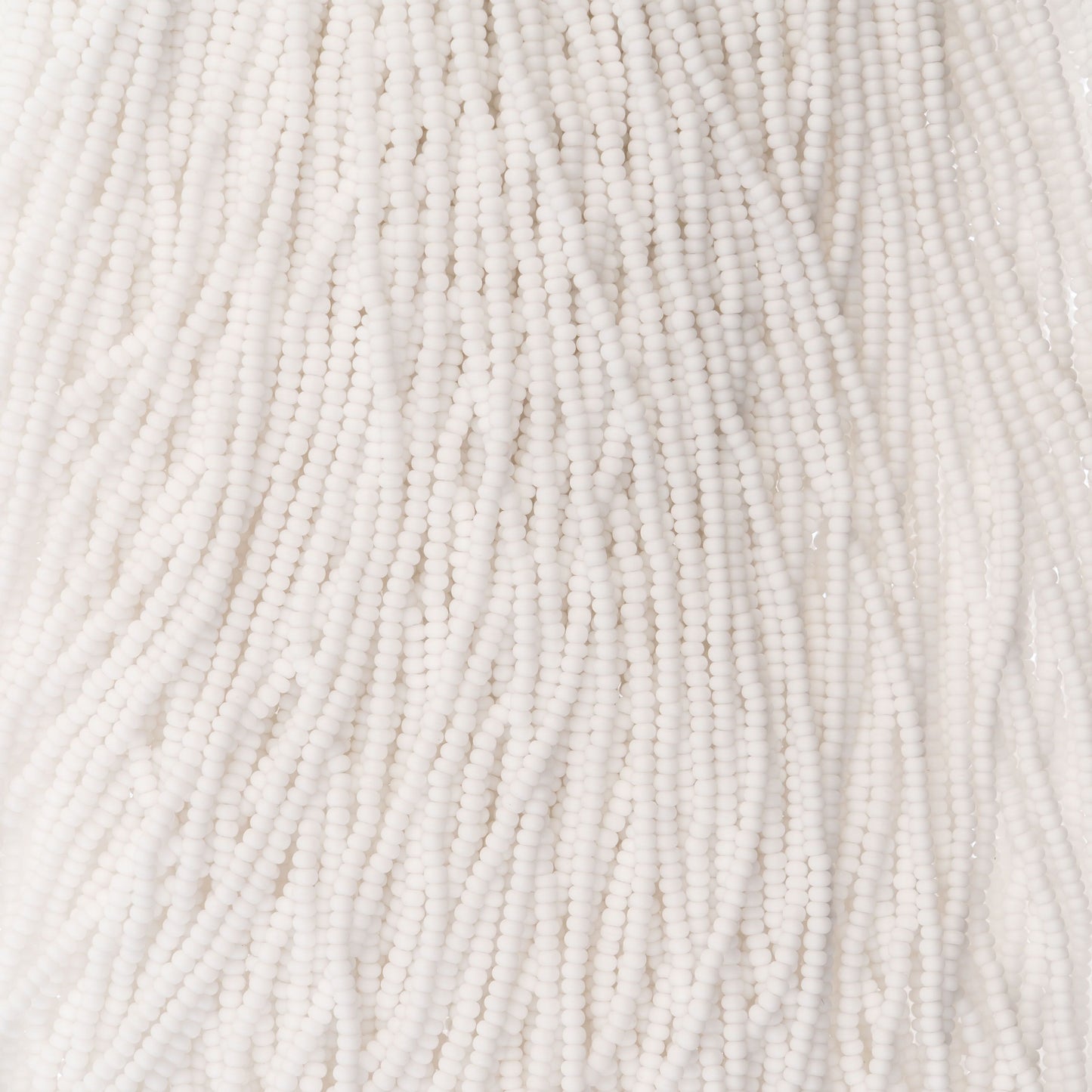 Czech Seed Bead 11/0 Hank Opaque White Matt