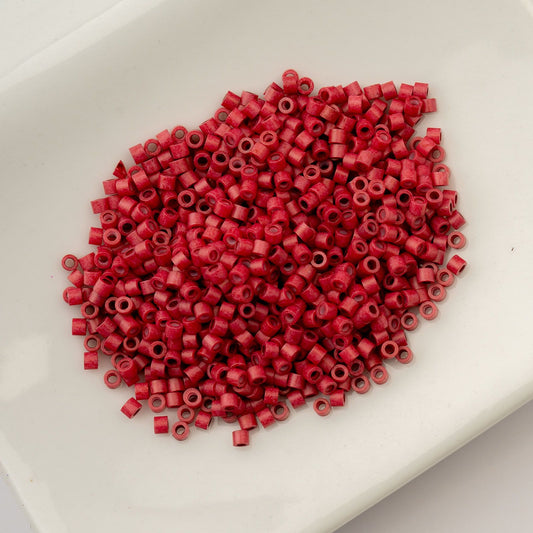 Cylin Bead 11/0 Opaque Red Matte