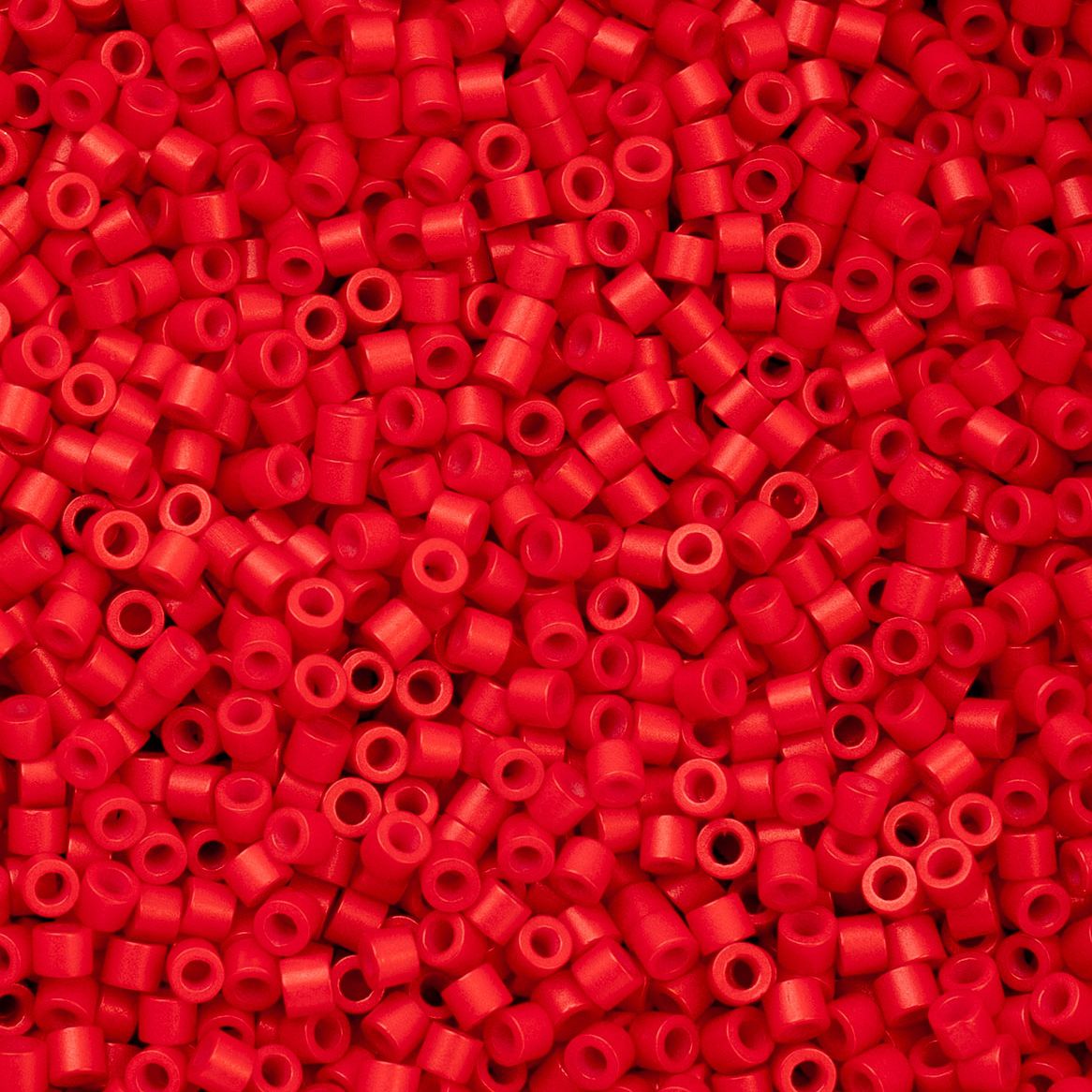 Cylin Bead 11/0 Red Fire Cracker Red