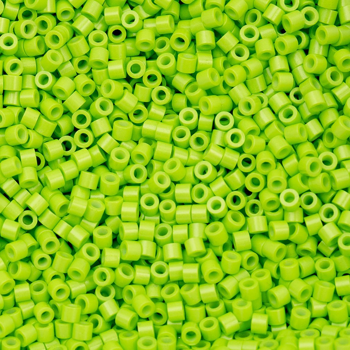 Cylin Bead 11/0 Opaque Green Neon Color