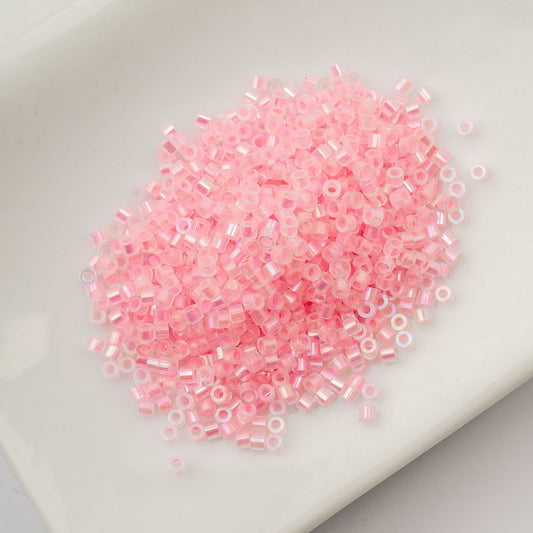 Cylin Bead 11/0 Glow in Dark AB Pink Neon