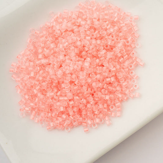 Cylin Bead 11/0 Glow in Dark Coral