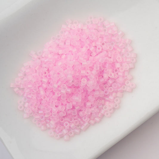 Cylin Bead 11/0 Matt Macaron AB Baby Pink - Alberta Bead Store
