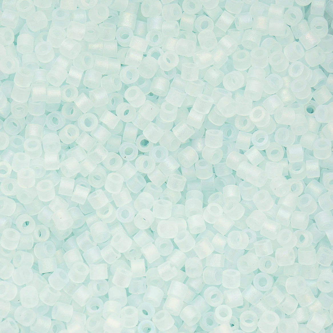 Cylin Bead 11/0 Matt Macaron AB Soft Blue - Alberta Bead Store