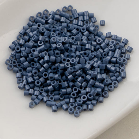 Cylin Bead 11/0 Opaque Blueberry Silkshine - Alberta Bead Store