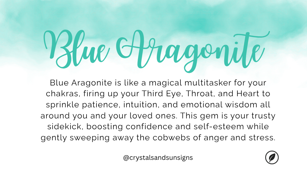 Blue Aragonite Large Specimen #1 - one of a kind