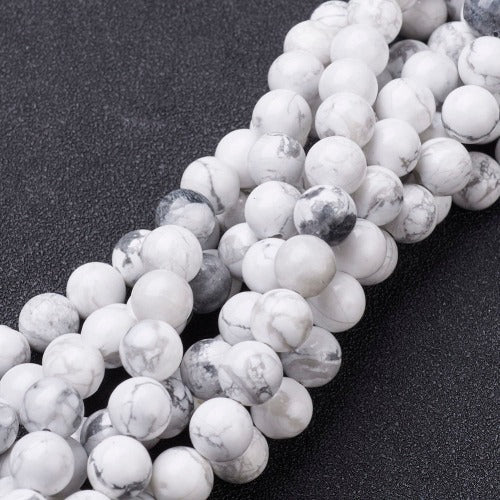 Howlite Gemstone Beads - All Sizes - Witches Ink LTD - O/A Crystals and Sun Signs