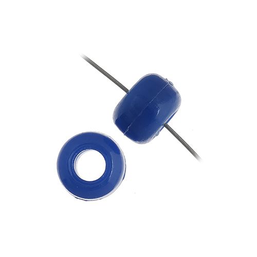 Crow Bead/Pony Bead Opaque 9mm Blue