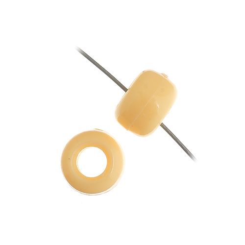 Crow Bead/Pony Bead Opaque 9mm Ivory