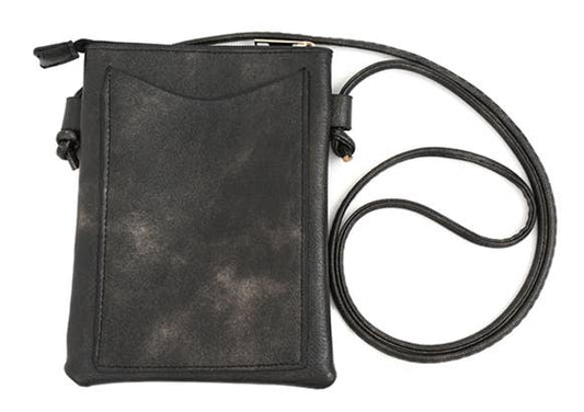 Feather Crossbody Bag Black