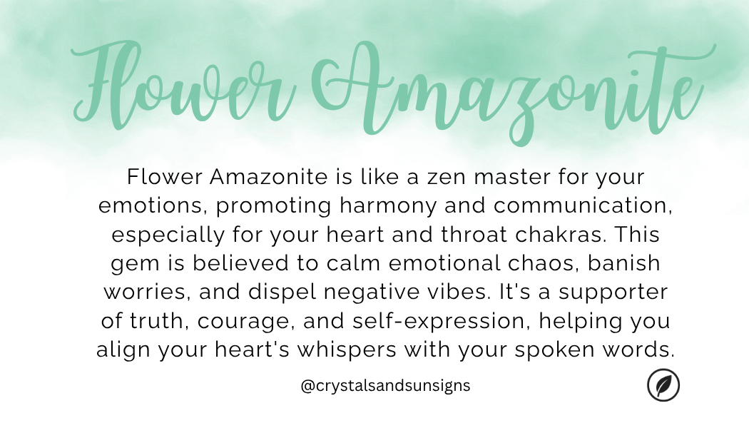 Flower Amazonite Gemstone Bead Bracelet | The Stone for Harmony