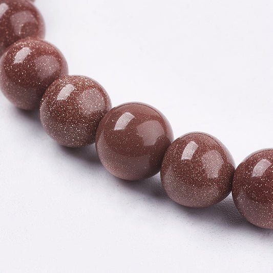 Brown Goldstone Gemstone Bead | Alberta Bead Store