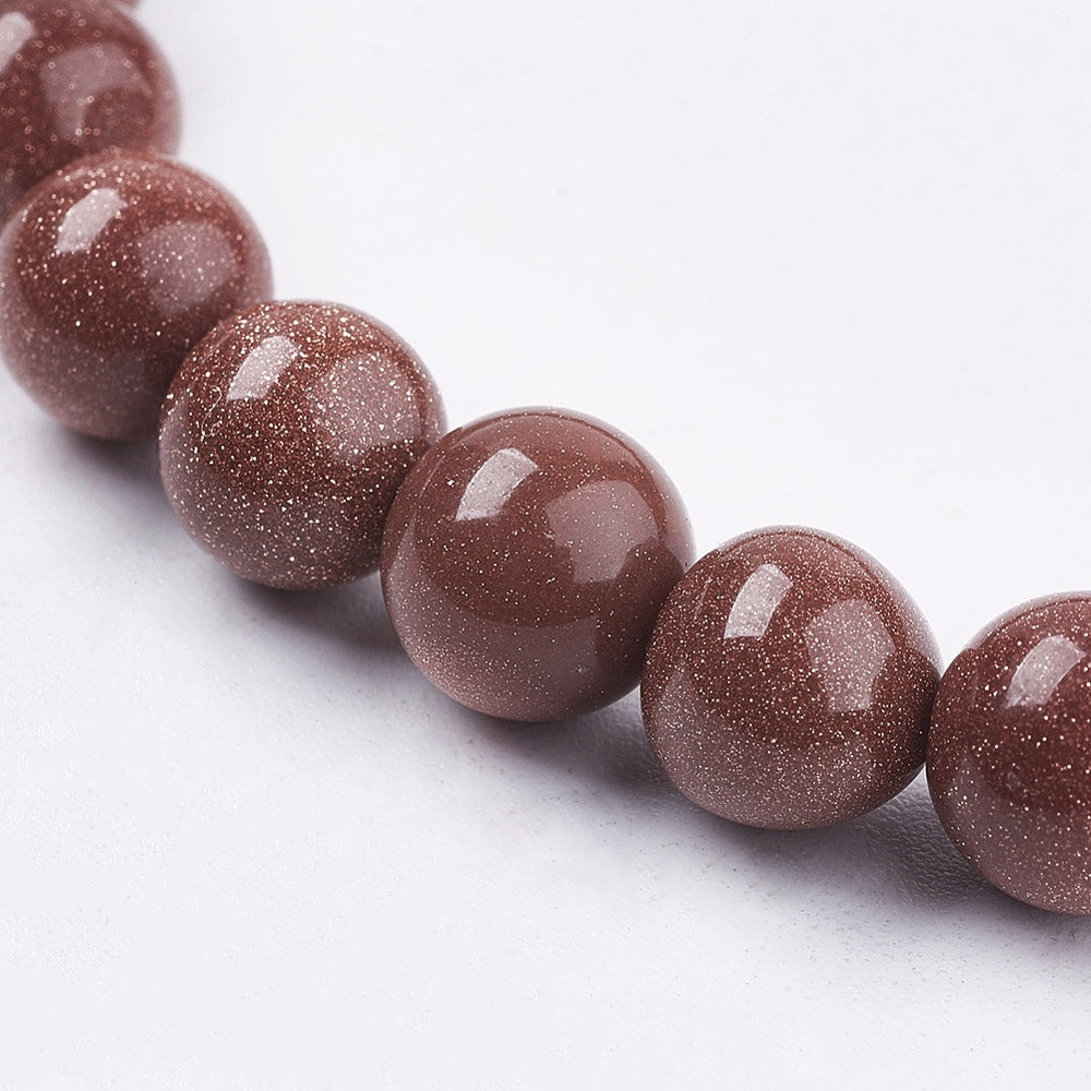Goldstone Gemstone Bead Strands - All Colors and Sizes - Witches Ink LTD - O/A Crystals and Sun Signs