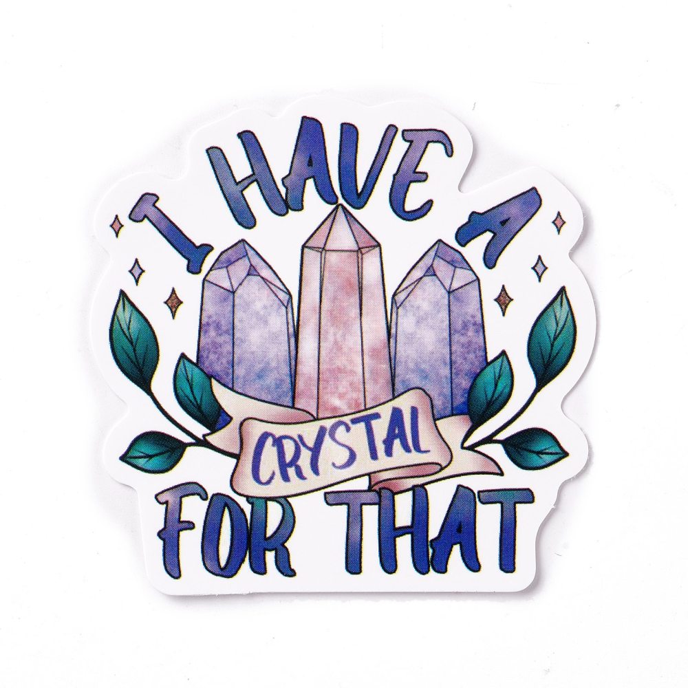 Waterproof Crystal Lover Stickers 50pcs - Witches Ink LTD - O/A Crystals and Sun Signs