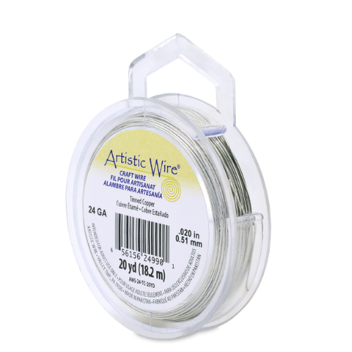 Artistic Wire 24ga Tinned Copper 20yrd | Alberta Bead Store