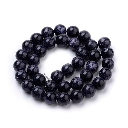 Blue Goldstone Gemstone Bead | Alberta Bead Store