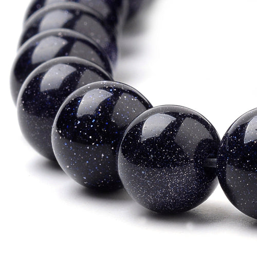 Blue Goldstone Gemstone Bead | Alberta Bead Store