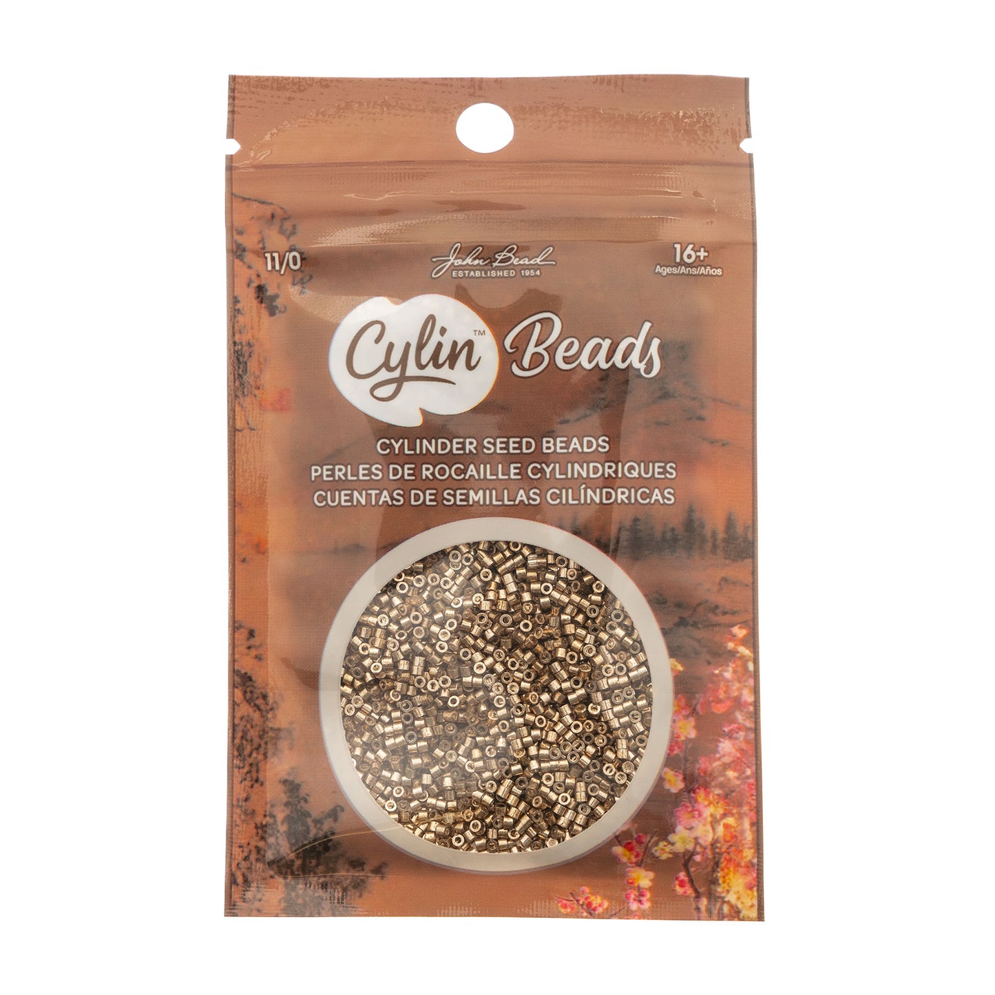 Cylin Bead 11/0 Old Gold - Alberta Bead Store