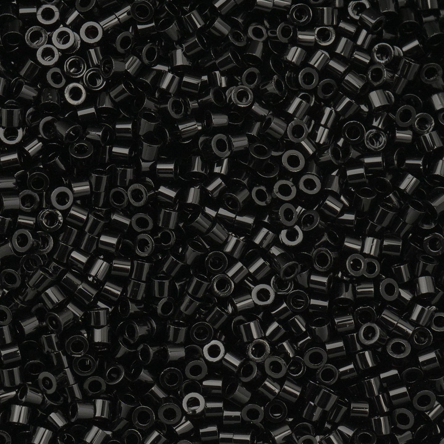 Cylin Bead 11/0 Opaque Black - Alberta Bead Store
