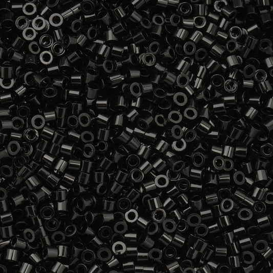Cylin Bead 11/0 Opaque Black - Alberta Bead Store