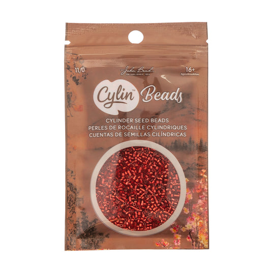 Cylin Bead 11/0 Red S/L - Alberta Bead Store