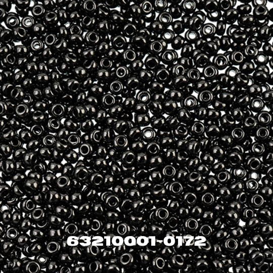 Czech Seed Bead 10/0 Black - Alberta Bead Store