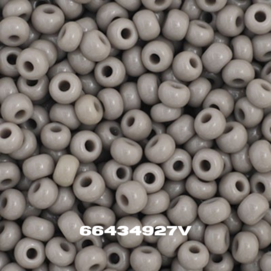 Czech Seed Bead 10/0 Opaque Dark Grey - Alberta Bead Store