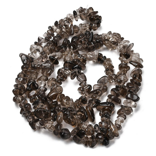 Smoky Quartz Gemstone Chip Beads - Alberta Bead Store