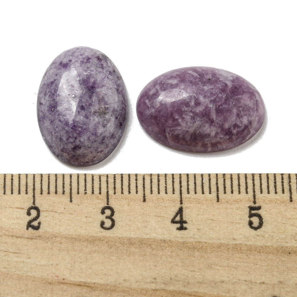 Cabochon Lepidolite Oval 18x13mm - Alberta Bead Store