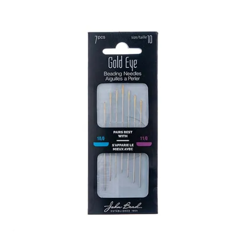 Gold Eye Beading Needle Size 10 7pc