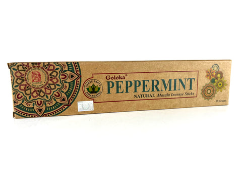 Goloka Organika Peppermint Incense - Premium from Goloka Malasha Incense - Shop now at Crystals and Sun Signs Co