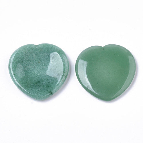 Green Aventurine Gemstone Worry Heart-1