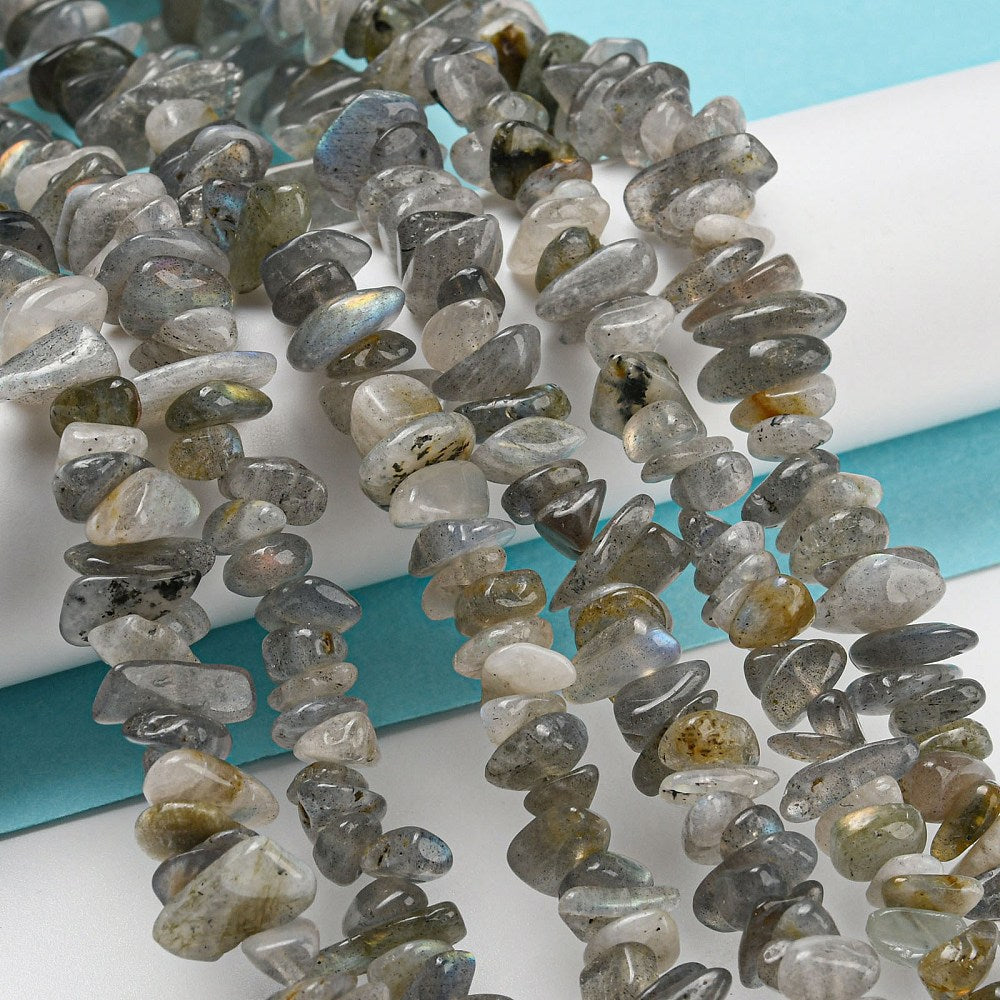 Labradorite Gemstone Chip Bead