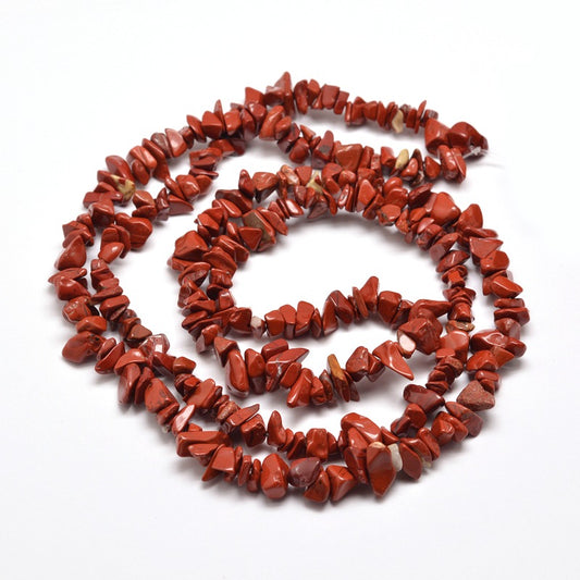 Red Jasper Gemstone Chip Bead