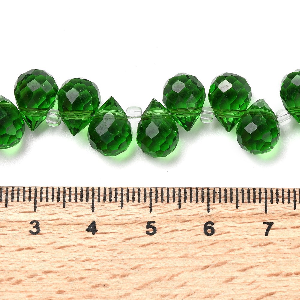 Glass Bead Teardrop Top Drilled 10.5x8mm
