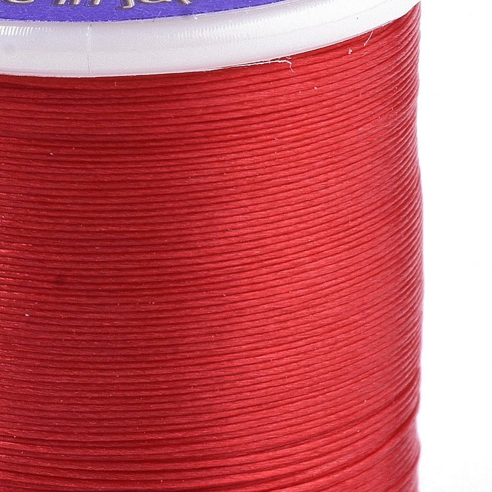 Beading Thread Nylon 0.1MM Red 50m - Alberta Bead Store
